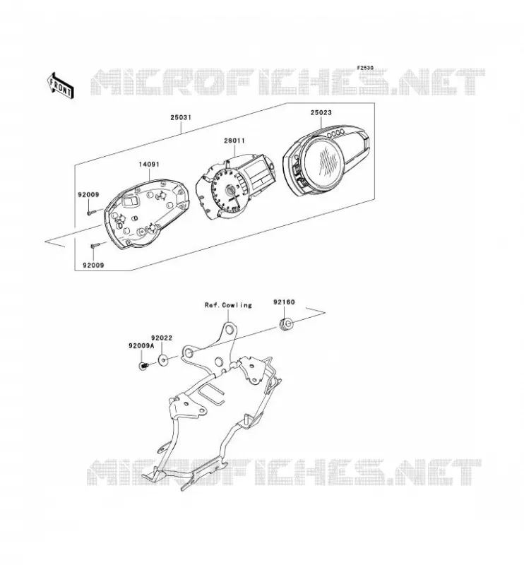 COMPTEURS Kawasaki MOTOS 1000 2009 Z1000 ABS  ZR1000C9F