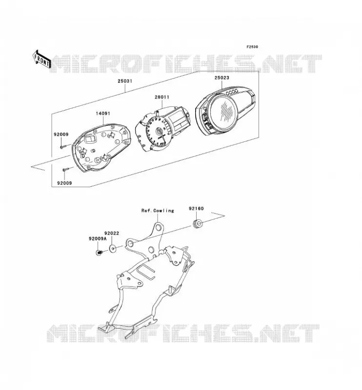 COMPTEURS Kawasaki MOTOS 1000 2009 Z1000 ABS  ZR1000C9F