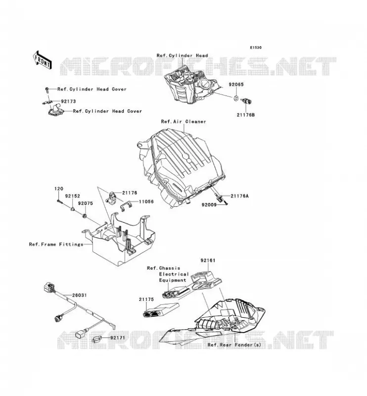 INJECTION CARBURANT Kawasaki MOTOS 1000 2011 Z1000  ZR1000DBF
