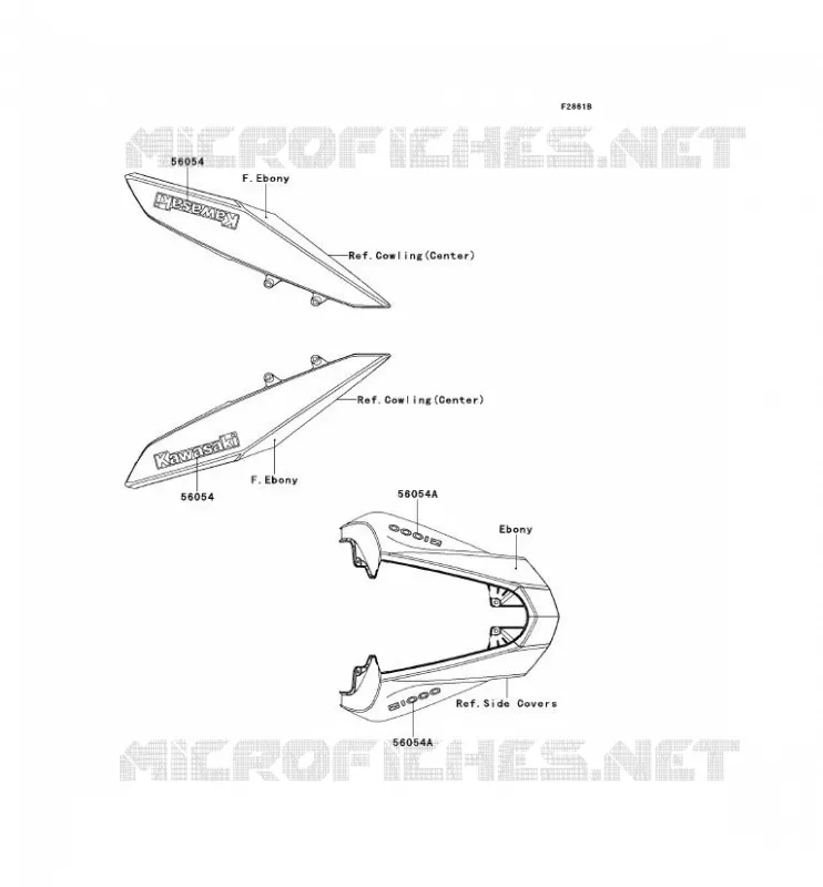 STICKER(EBONY)(CA,US) Kawasaki MOTOS 1000 2011 Z1000  ZR1000DBF