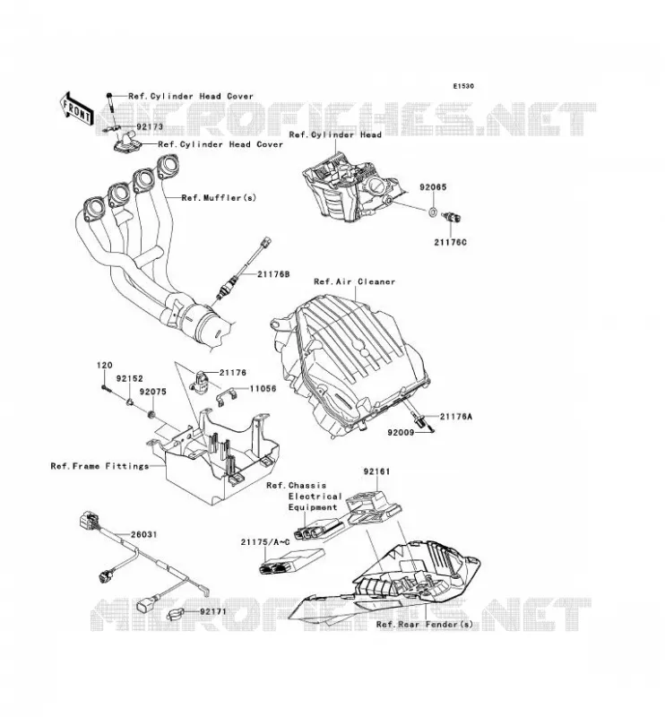 INJECTION CARBURANT Kawasaki MOTOS 1000 2011 Z1000  ZR1000DBF