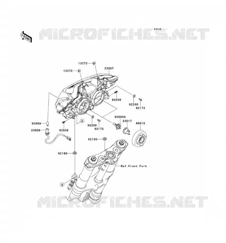 OPTIQUE(S) Kawasaki MOTOS 1000 2012 Z1000  ZR1000DCF