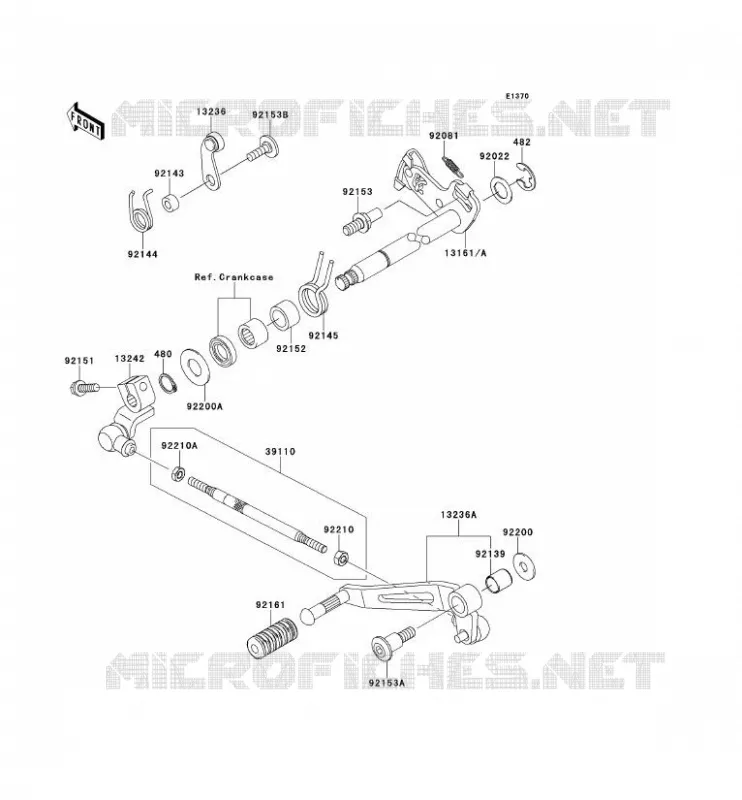SELECTEUR Kawasaki MOTOS 1000 2012 Z1000  ZR1000DCF