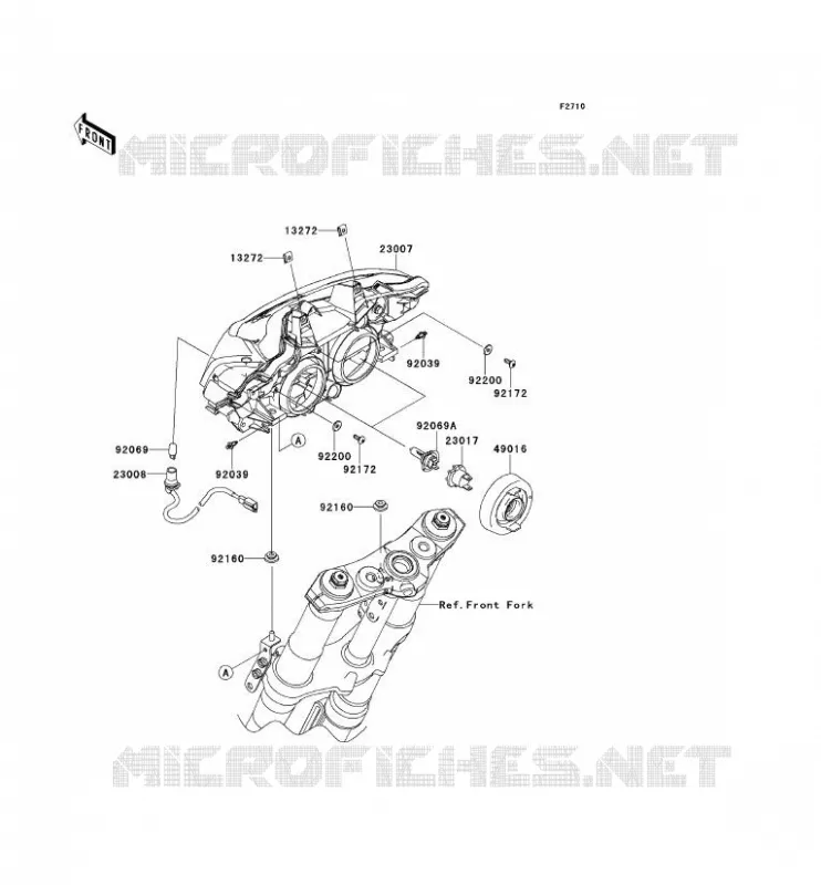 OPTIQUE(S) Kawasaki MOTOS 1000 2012 Z1000  ZR1000DCFA