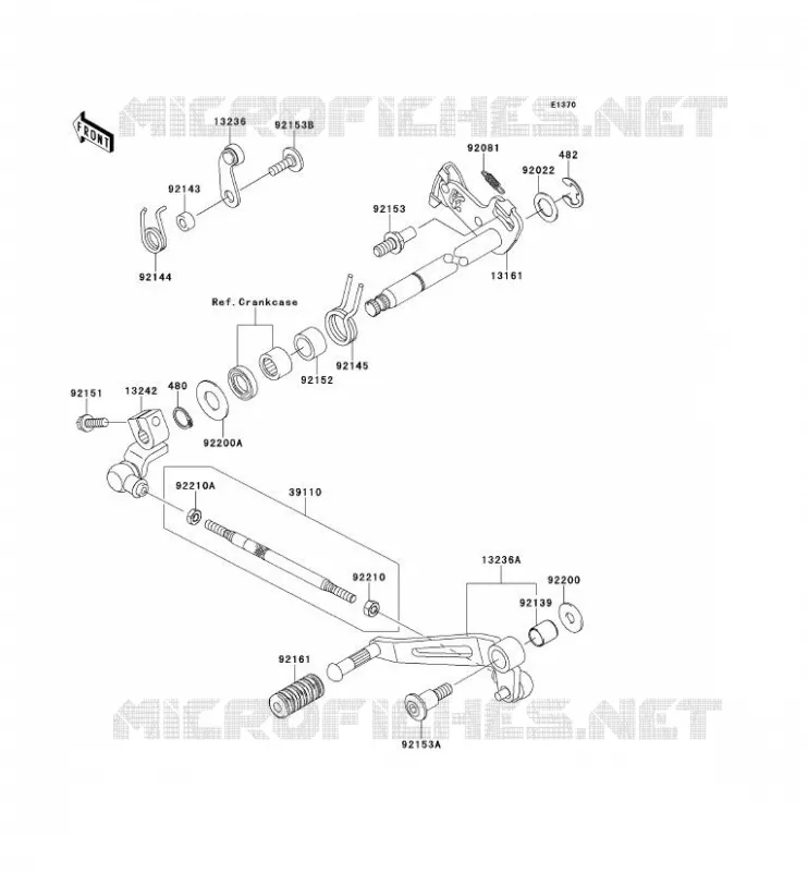 SELECTEUR Kawasaki MOTOS 1000 2013 Z1000  ZR1000DDF