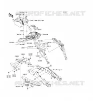 GARDE BOUE ARRI&Egrave;RE pour Kawasaki Z1000