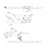 GARDE BOUE AVANT pour Kawasaki Z1000