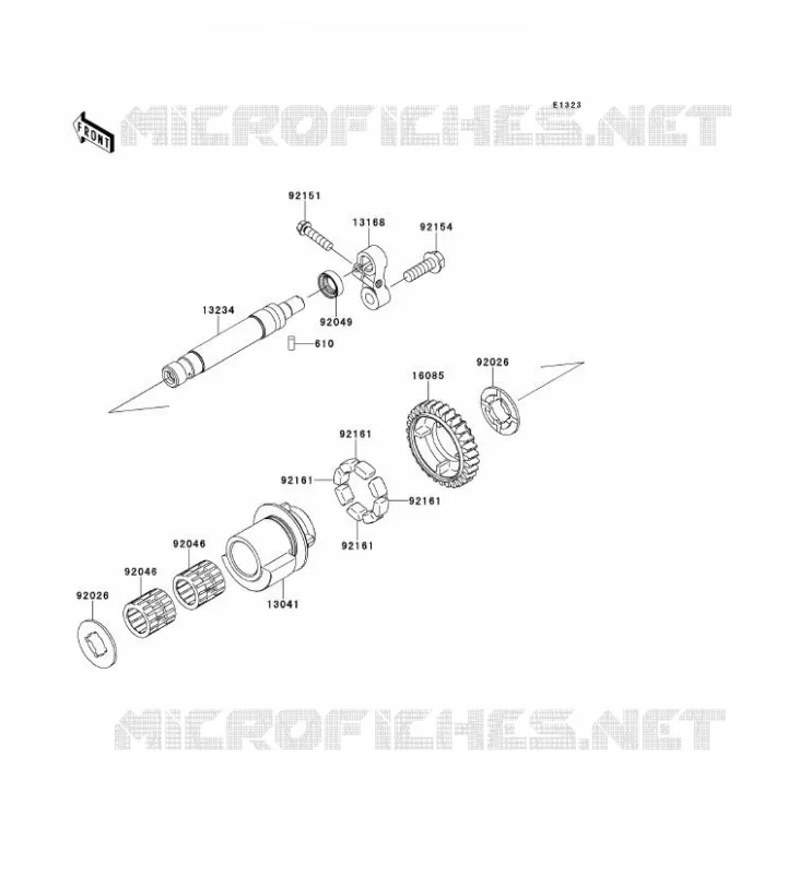 BALANCIER Kawasaki MOTOS 1000 2011 Z1000 ABS  ZR1000EBF