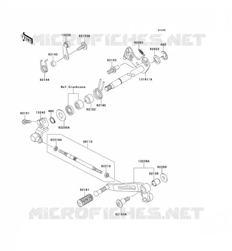 SELECTEUR Kawasaki MOTOS 1000 2012 Z1000 ABS  ZR1000ECFA