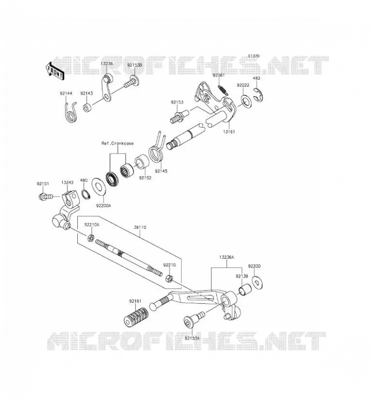 SELECTEUR Kawasaki MOTOS 1000 2014 Z1000  ZR1000FEF