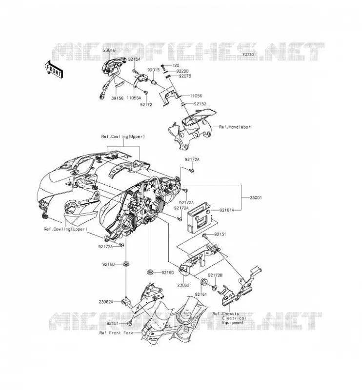 OPTIQUE(S) Kawasaki MOTOS 1000 2015 Z1000  ZR1000FFF