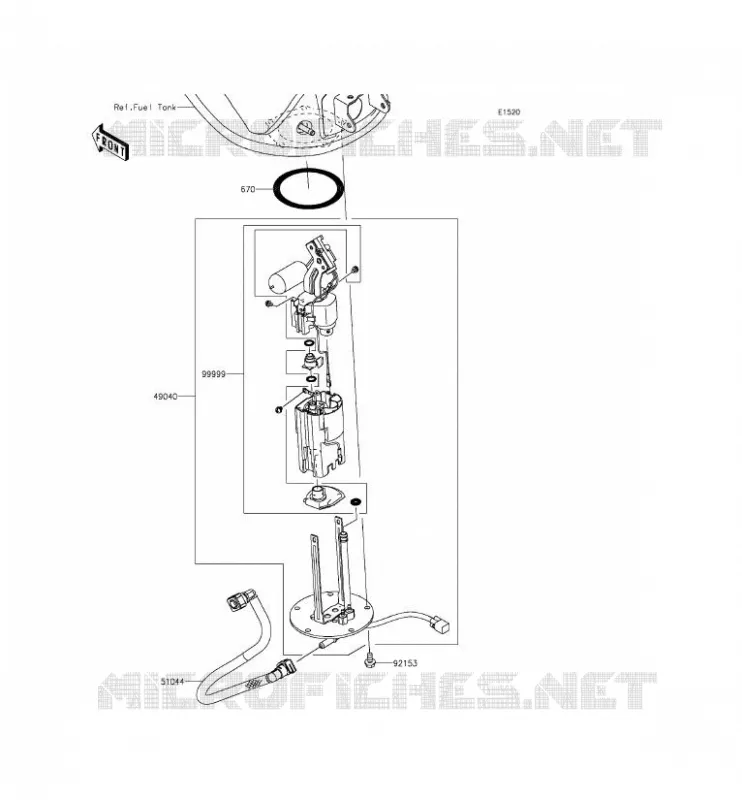 POMPE A ESSENCE Kawasaki MOTOS 1000 2014 Z1000 ABS  ZR1000GEFA