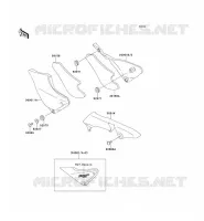 CACHE LAT&Eacute;RAL/GARDE CHAINE pour Kawasaki ZEPHYR 1100
