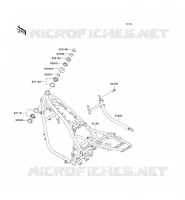 CH&Acirc;SSIS pour Kawasaki ZEPHYR 1100