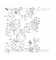 COUVERCLES MOTEUR pour Kawasaki ZEPHYR 1100