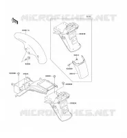 GARDE BOUE pour Kawasaki ZEPHYR 1100