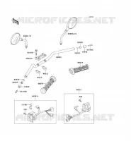 GUIDON pour Kawasaki ZEPHYR 1100