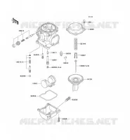 PI&Egrave;CES DE CARBURATEUR pour Kawasaki ZEPHYR 1100