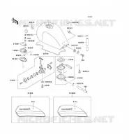 RESERVOIR CARBURANT pour Kawasaki ZEPHYR 1100