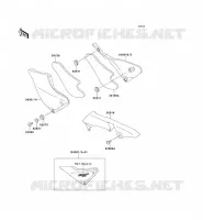 CACHE LAT&Eacute;RAL/GARDE CHAINE pour Kawasaki ZEPHYR 1100