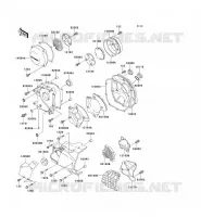 COUVERCLES MOTEUR pour Kawasaki ZEPHYR 1100