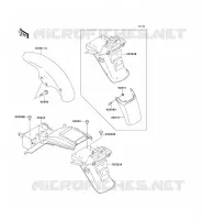 GARDE BOUE pour Kawasaki ZEPHYR 1100