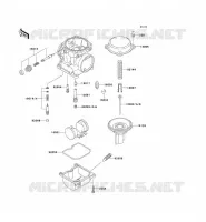 PI&Egrave;CES DE CARBURATEUR pour Kawasaki ZEPHYR 1100