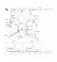 RESERVOIR CARBURANT pour Kawasaki ZEPHYR 1100