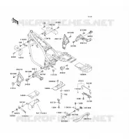 SUPPORT BATTERIE pour Kawasaki ZEPHYR 1100