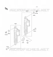 SUSPENSION/AMORTISSEUR pour Kawasaki ZEPHYR 1100