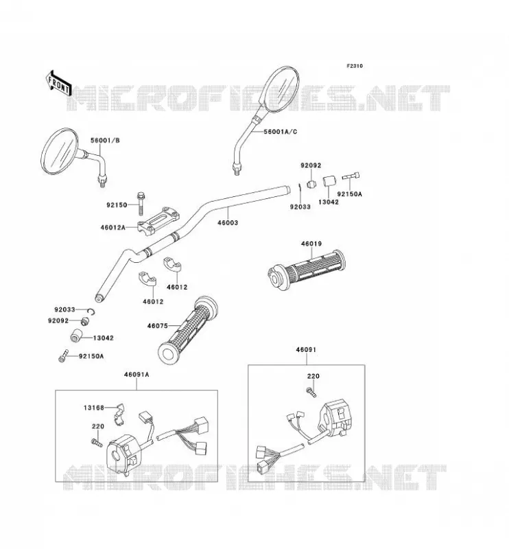 GUIDON Kawasaki MOTOS 1100 1996 ZEPHYR 1100  ZR1100-B1