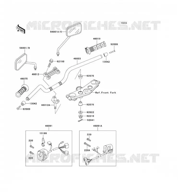GUIDON Kawasaki MOTOS 1100 1997 ZRX1100  ZR1100-C1
