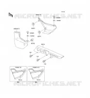 CACHE LAT&Eacute;RAL/GARDE CHAINE pour Kawasaki ZRX1100