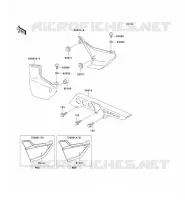 CACHE LAT&Eacute;RAL/GARDE CHAINE pour Kawasaki ZRX1100