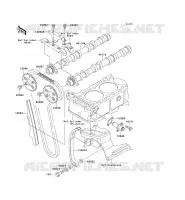 ARBRE A CAME/TENDEUR pour Kawasaki ZRX1200R