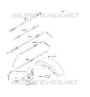 CABLES pour Kawasaki ZRX1200R
