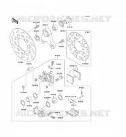 FREIN ARRIERE pour Kawasaki ZRX1200R