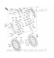FREIN AVANT pour Kawasaki ZRX1200R