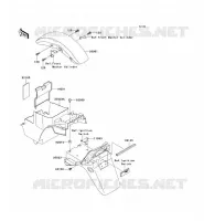 GARDE BOUE pour Kawasaki ZRX1200R
