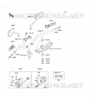 GUIDON pour Kawasaki ZRX1200R