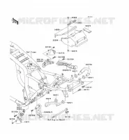 PIECE DE CADRE (COUVERTURE) pour Kawasaki ZRX1200R
