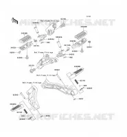 REPOSE PIED pour Kawasaki ZRX1200R