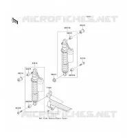 SUSPENSION/AMORTISSEUR pour Kawasaki ZRX1200R