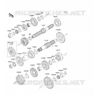 TRANSMISSION pour Kawasaki ZRX1200R