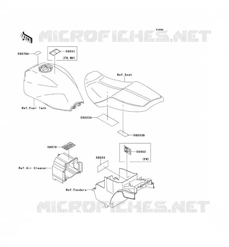 LABEL Kawasaki MOTOS 1200 2004 ZRX1200S  ZR1200-B4H