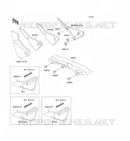 CACHE LAT&Eacute;RAL/GARDE CHAINE pour Kawasaki ZEPHYR
