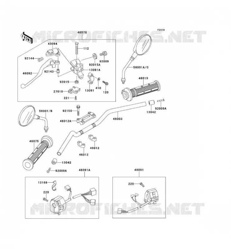GUIDON Kawasaki MOTOS 550 1992 ZEPHYR  ZR550-B3