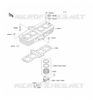 CYLINDRE/PISTON pour Kawasaki ZEPHYR
