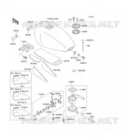 RESERVOIR CARBURANT pour Kawasaki ZEPHYR