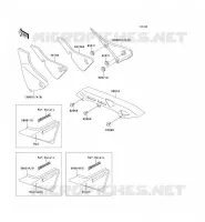 CACHE LAT&Eacute;RAL/GARDE CHAINE pour Kawasaki ZEPHYR